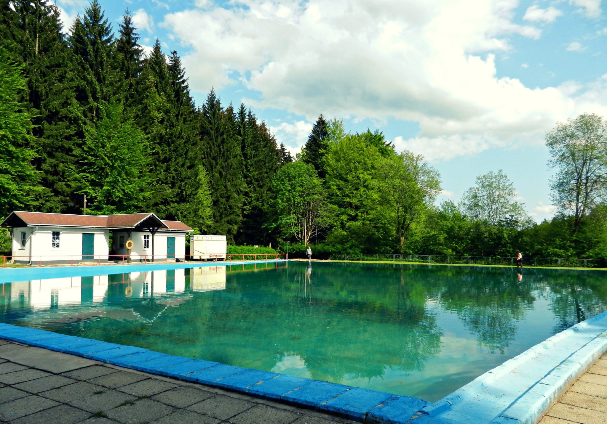 Swimmingpool im Thüringer Wald