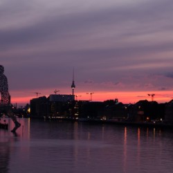Pink Sunset in Berlin