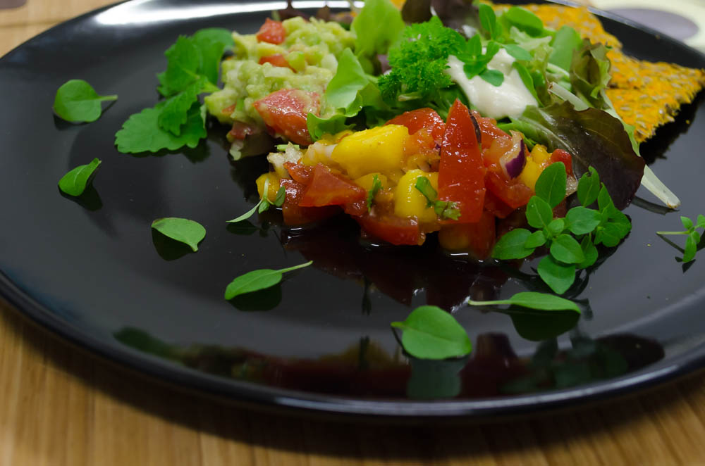 Mango Salsa und den Guacamole Dip #vegan #raw #rohkost