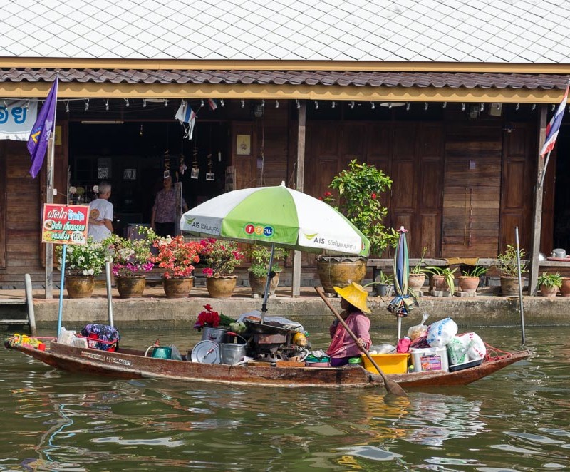 Schwimmende Märkte in Thailand