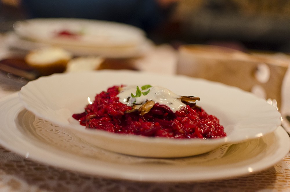 Rote Beete Pilz Risotto