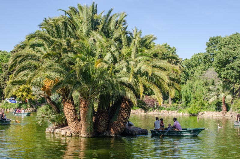 Bootsfahren im Ciutadella Park