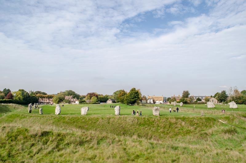 Der Steinkreis von Avebury in England