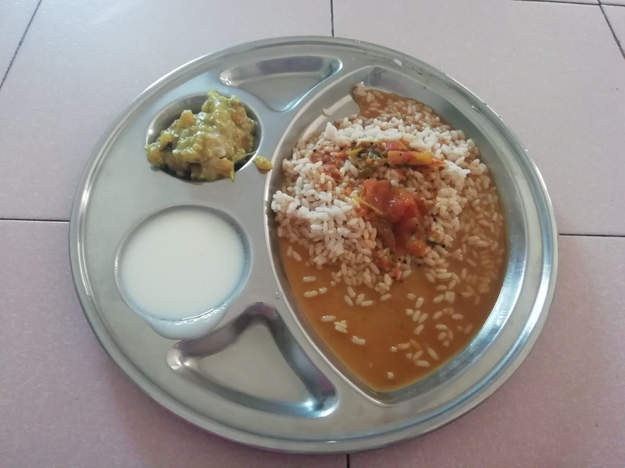 Indisches Essen im Ashram