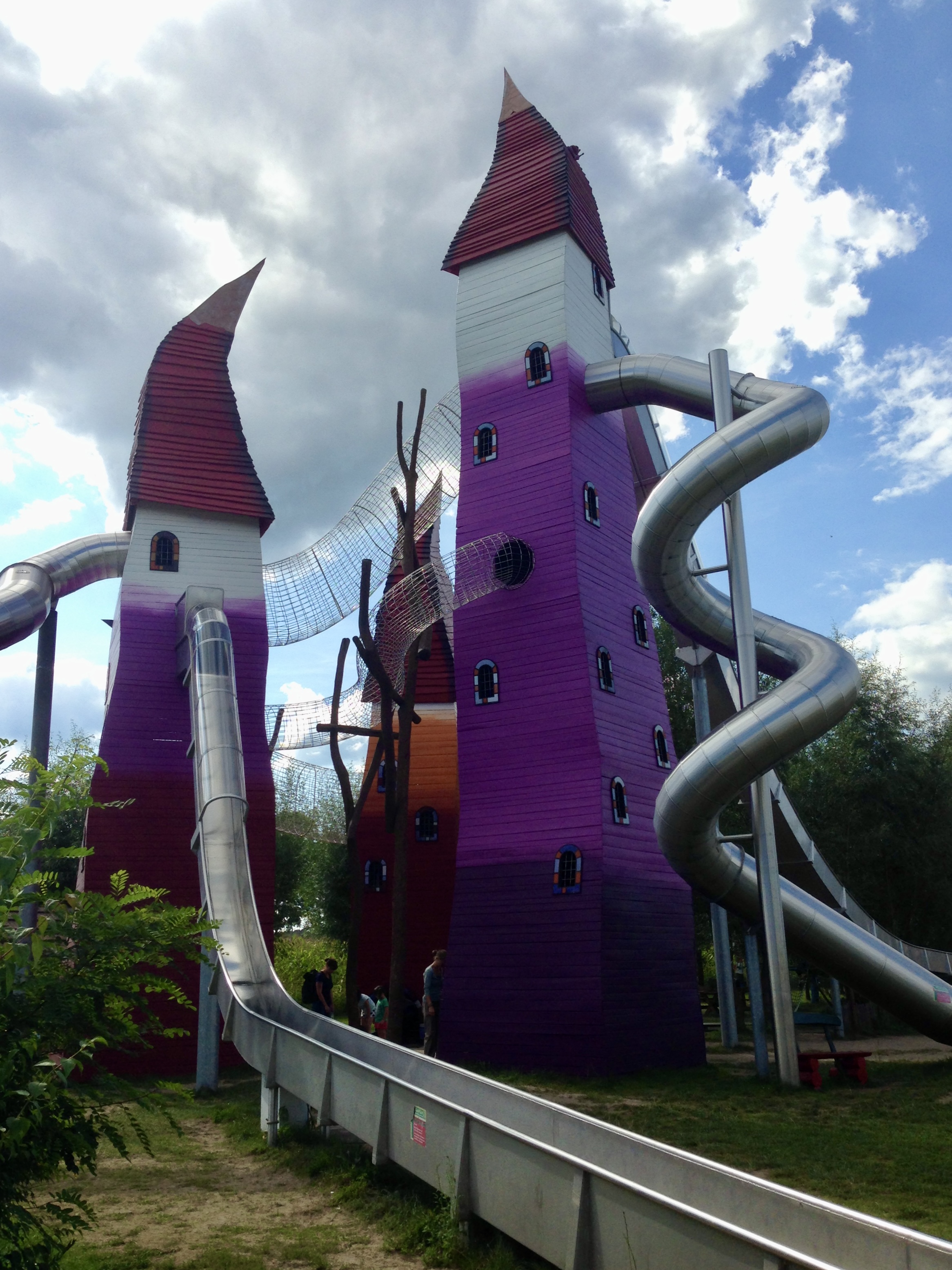 Rutschen im Kinderpark Irrlandia