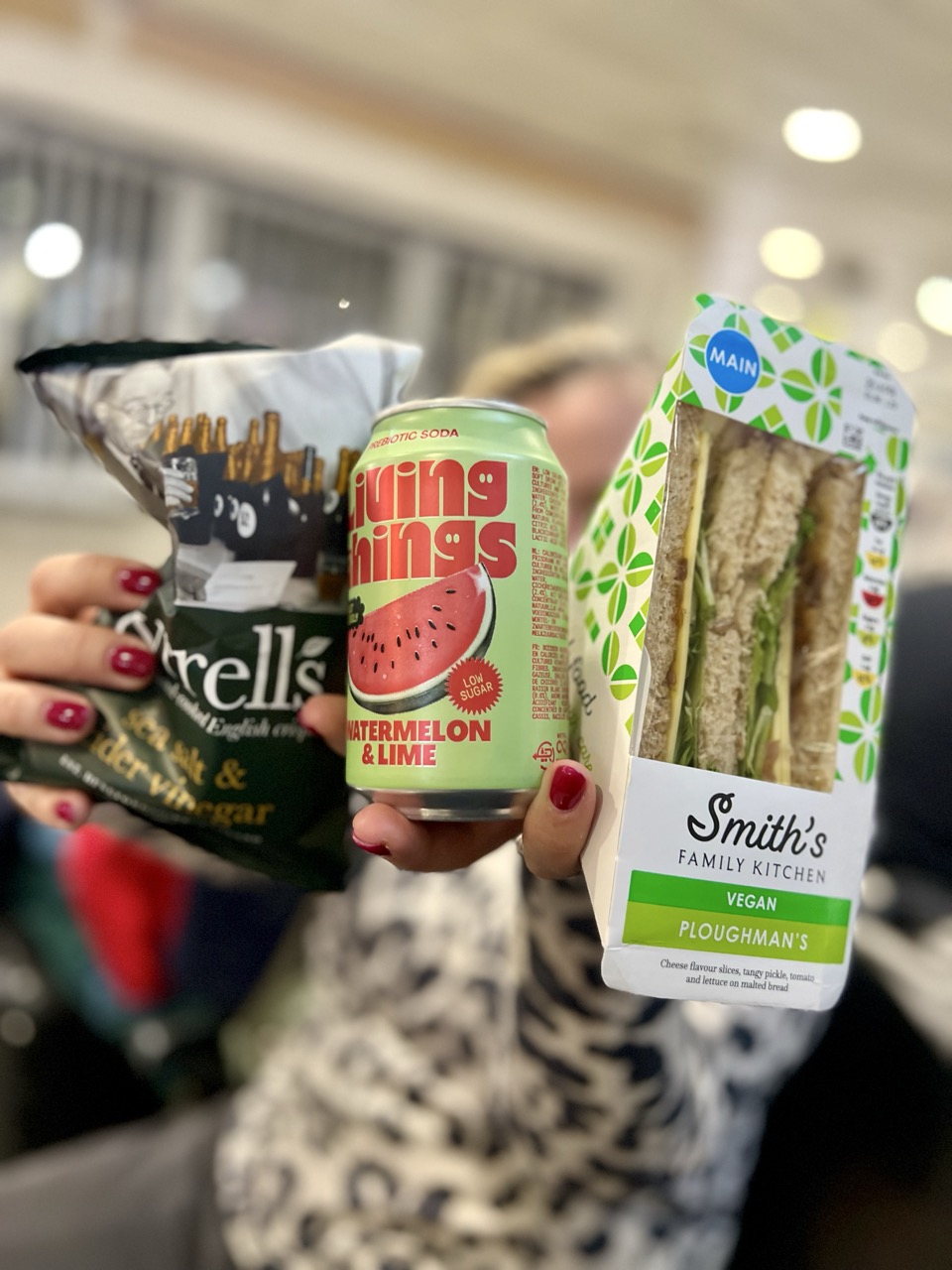 Vegane Snacks am Flughafen